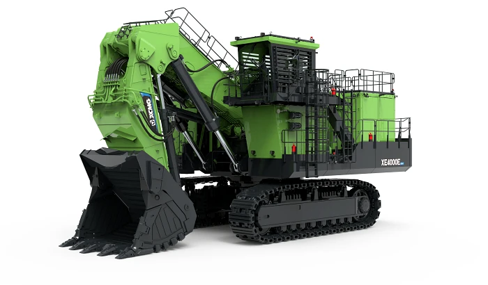 XCMG XE4000E electric mining excavator, global site view